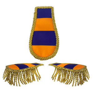 Schouder Epauletten Lampegat Blauw Oranje