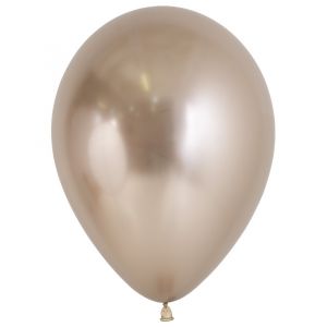 Latex ballonnen Chrome Champagne 30 cm 50st