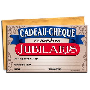 Cadeau Cheque jubilaris