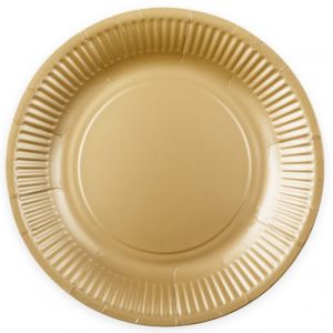 Bordjes Goud 23 cm 8 stuks
