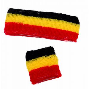 Zweetbandjes Set Rood/Wit