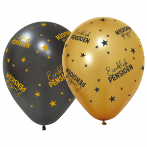 Ballonnen Pensioen Goud/Zwart