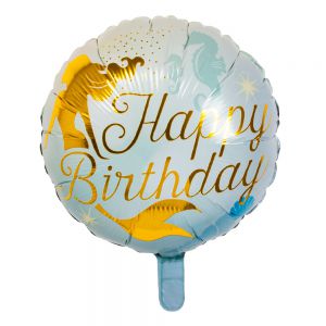 Folieballon Zeemeermin Happy Birthday