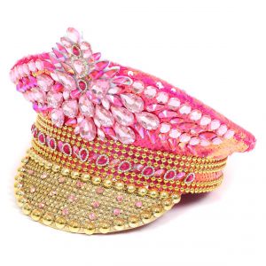 Kapiteinspet deLuxe Pailletten Roze