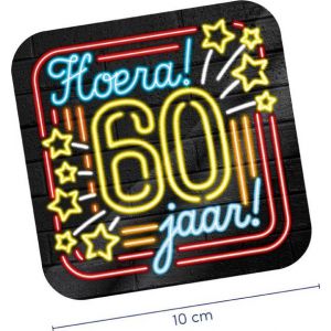 Neon Onderzetters 60 jaar
