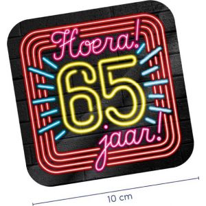 Neon Onderzetters 65 jaar