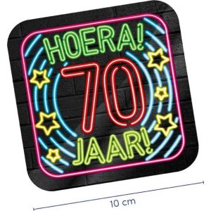 Neon Onderzetters 70 jaar