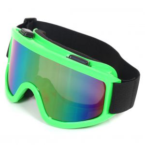 Skibril Groen deLuxe