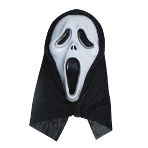 Scream masker met kap Luxe
