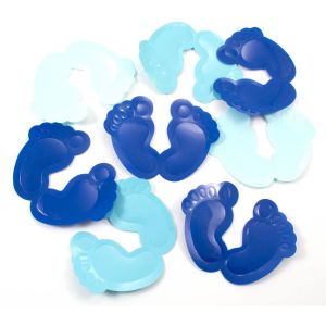 XL Tafeldeco / sierconfetti Voetjes Blauw