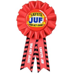 Party Rozet Beste Juf van het Jaar