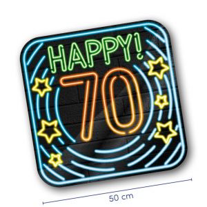 Neon Decoration Signs Happy 50