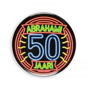 Neon Badge 50 Abraham