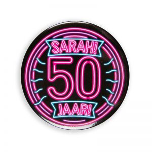 Neon Badge 50 Sarah