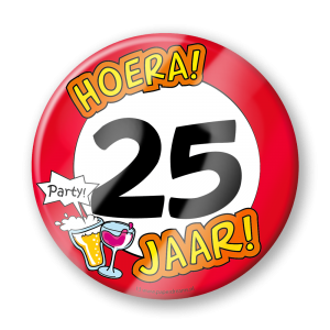 Bierviltjes 25 jaar (6 stuks)