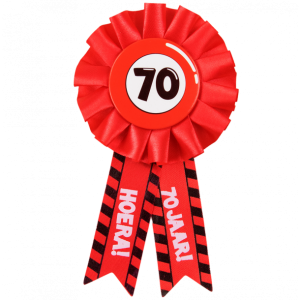 Party Rozet 70 jaar 