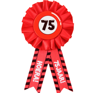 Party Rozet 75 jaar 