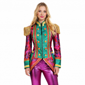 Dames Jas Lava Flow Petrol