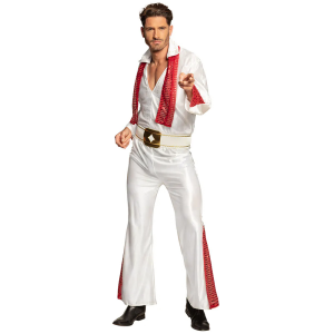 Elvis Kostuum Wit met Sjaal