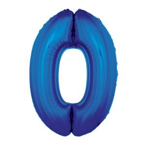 Folieballon Zwart Cijfer 1, 100 cm