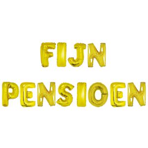 Folieballonnen Fijn Pensioen