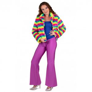 Flared Broek Neon Paars