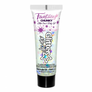 Holografische Chunky Glittergel Zwart