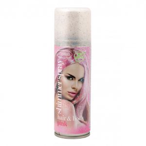 Glitterspray Lichaam en Haar Roze