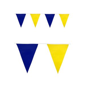 Vlaggenlijn Blauw / Geel 10 m.