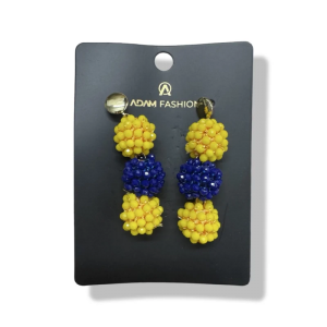 Frutsel Haarclips Blauw Geel