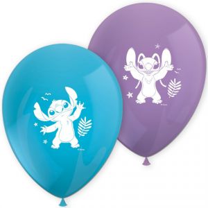 Stitch latex ballonnen 28 cm (8 stuks) | Helium geschikt