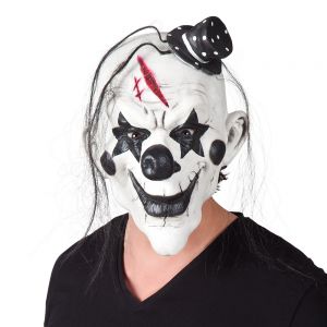Halloween Masker Duivelse Clown met Haar