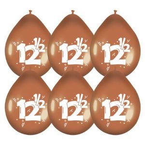 Ballonnen Brons 12 1/2 jaar Brons (6 stuks)