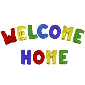 Folieballonnen Gekleurd Welcome Home