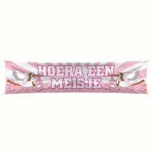 Streetbanner Hoera een Meisje