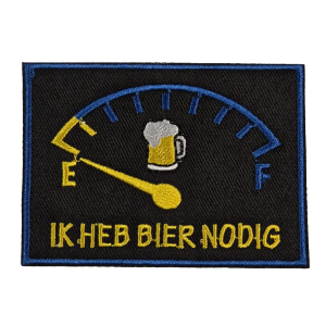Embleem Ballefruttersgat Nr. 3333 Ik heb Bier nodig