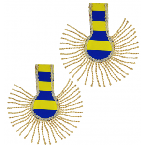 Schouder Epaulette Kruikenstad Gestreept