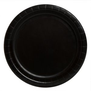 Bordjes Zwart 18 cm 20 stuks