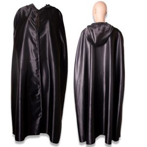 Cape met Capuchon Luxe Zwart