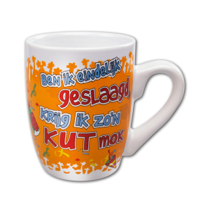 Cartoon Mok Geslaagd krijg ik zo'n kut mok