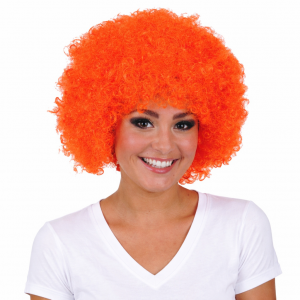 006. Pruik Afro Hippie Oranje