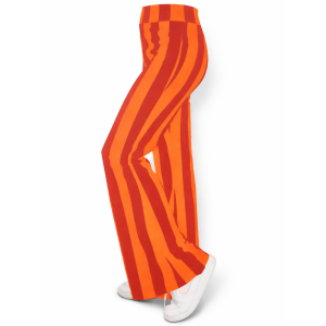 Kielegat Flared Broek Oranje Rood