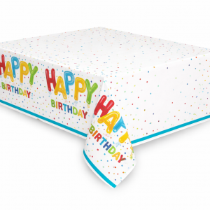 Tafelkleed Happy Birthday Balloon