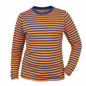 Dorus shirt gestreept blauw oranje
