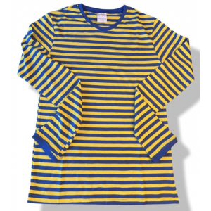 Dorus Shirt Gestreept Blauw Geel