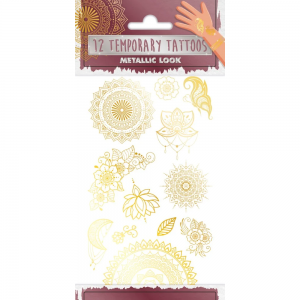 Tattoo Metallic Goud Look