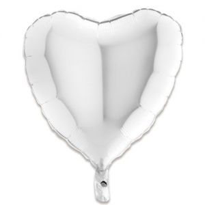 mat groene hart folieballon 52 x 46 cm helium hartjes ballon