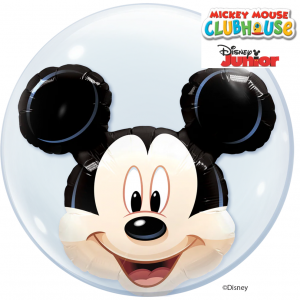 Double Bubbles folieballon Mickey Mouse transparant 3D ballon