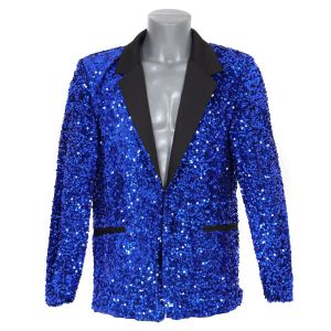 Glitter Jas Pailletten Blauw