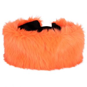 Hoofdband Oranje Pluche